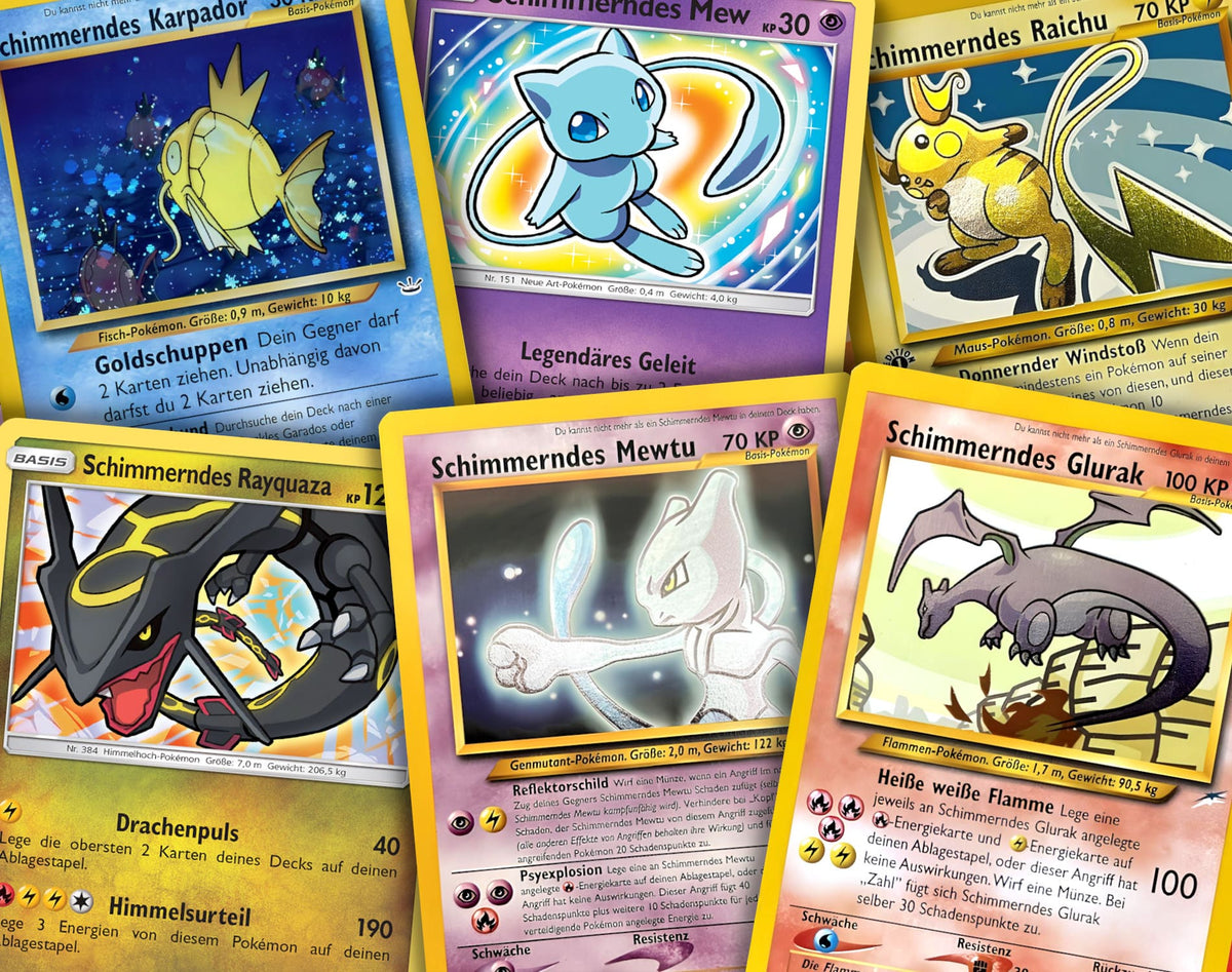 Schimmernde Pokémon: Alle glänzenden Karten im Überblick - Eine glanzvolle Reise durch die Geschichte der wertvollen Karten - Cardcosmos