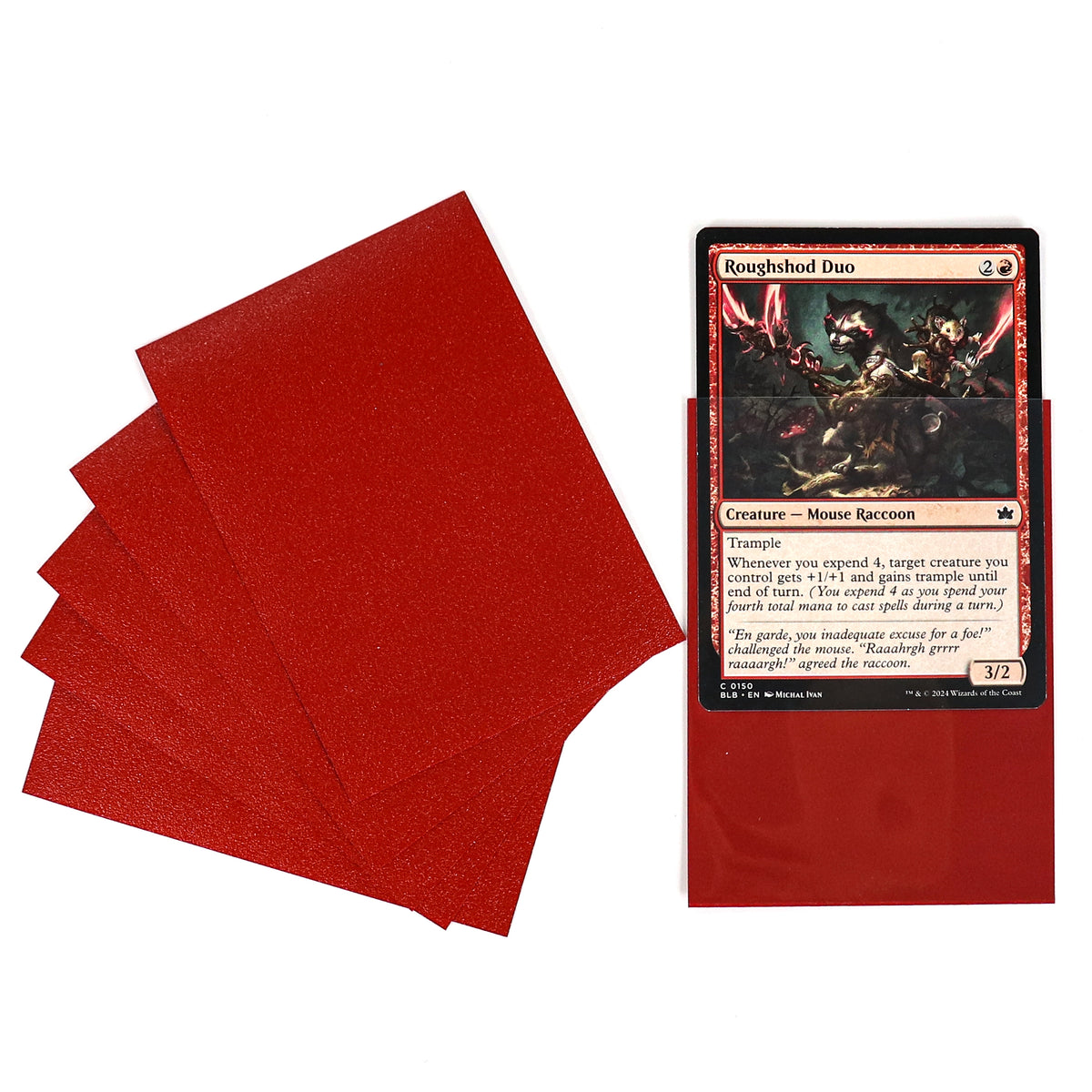 cardcosmos - Koszulki matowe Premium czerwone | 100stk