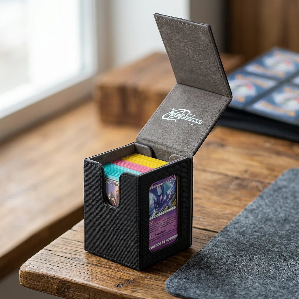 cardcosmos - 100+ Commander Deck Box with window - Black