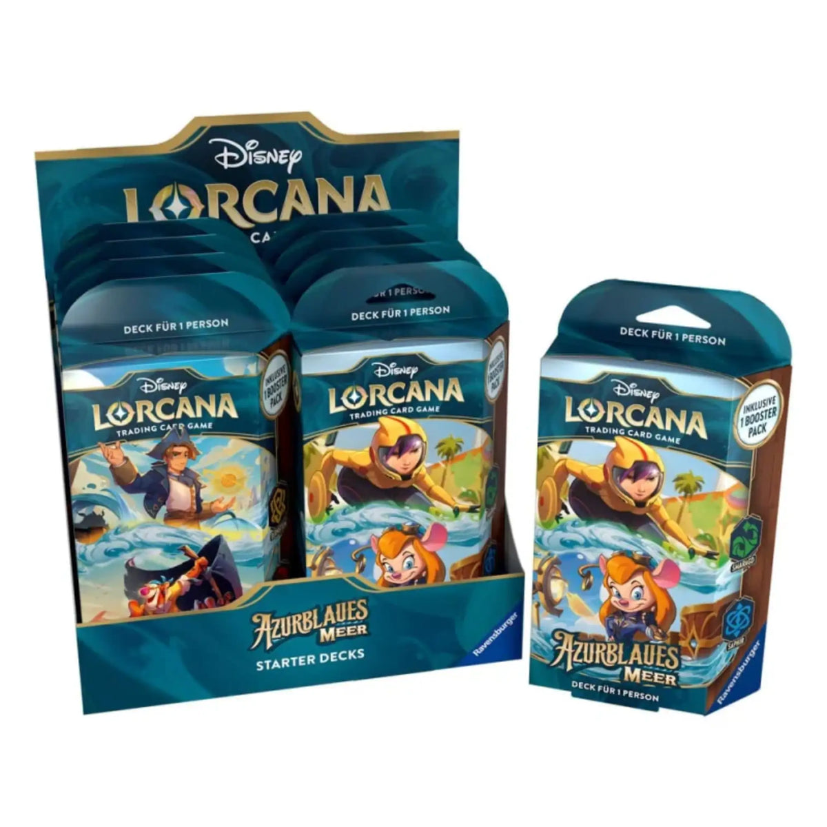 Disney Lorcana - Azurblaues Meer Starter Deck Display - DE