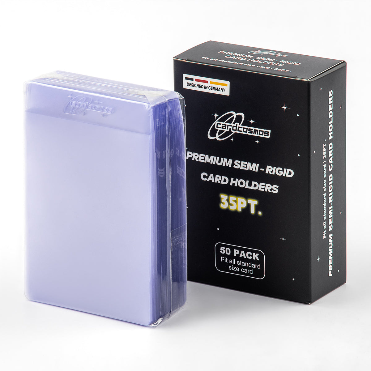 cardcosmos - Premium półsztywne koszulki na karty 35PT | 50 szt.