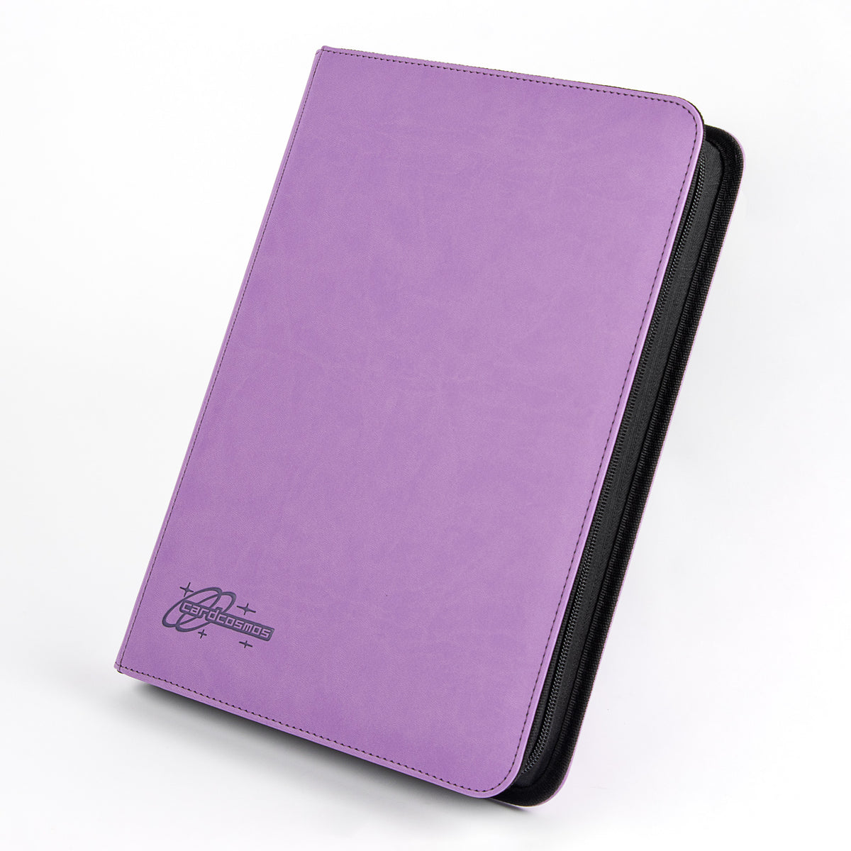 cardcosmos - 9 Pocket Zip Premium leather binder - Purple