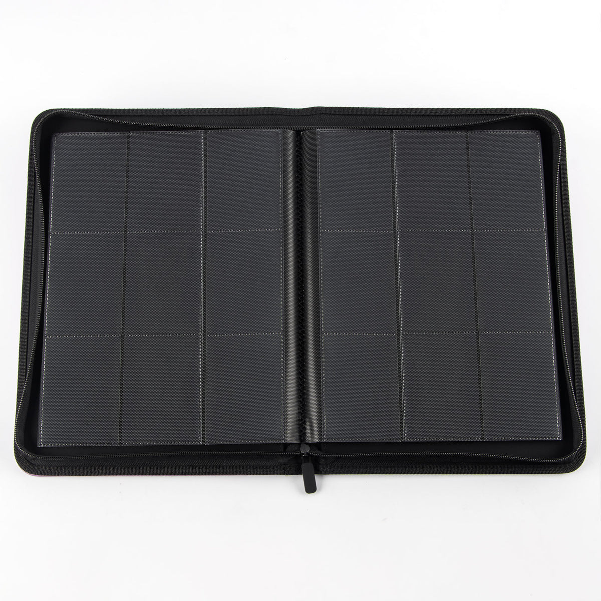 cardcosmos - 9 Pocket Zip Premium leather binder - Biały