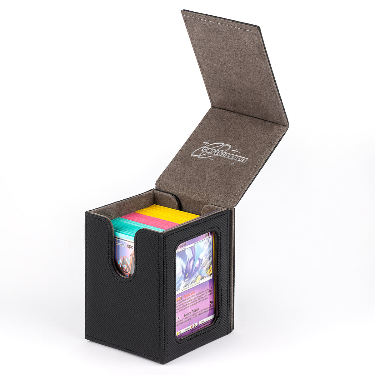 cardcosmos - 100+ Commander Deck Box with window - Black