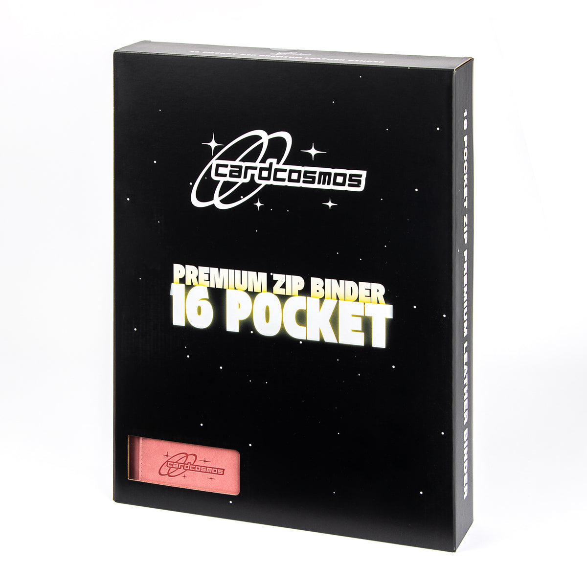 cardcosmos - 16 Pocket Zip Premium XXL leather binder - Różowy