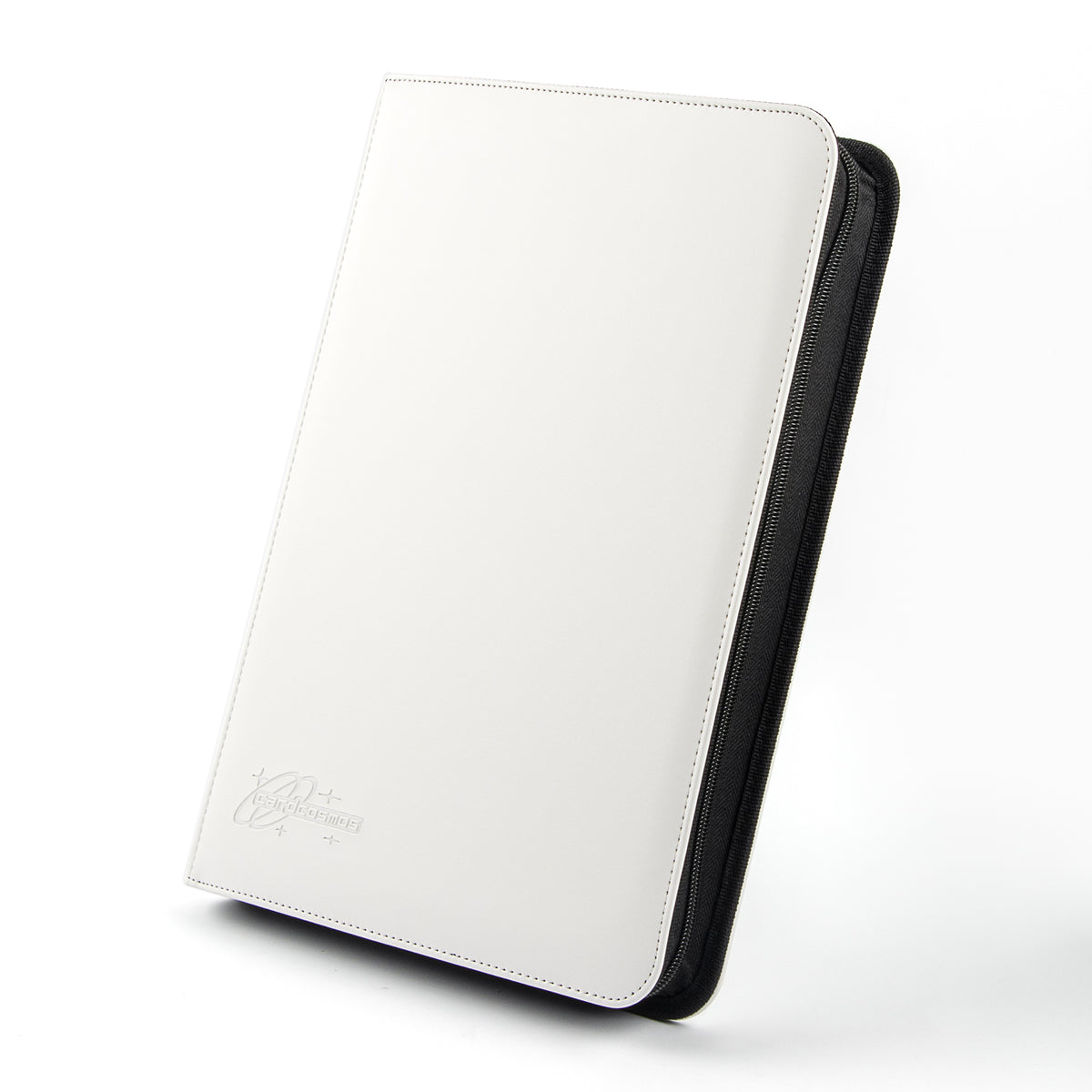 cardcosmos - 9 Pocket Zip Premium leather binder - Biały