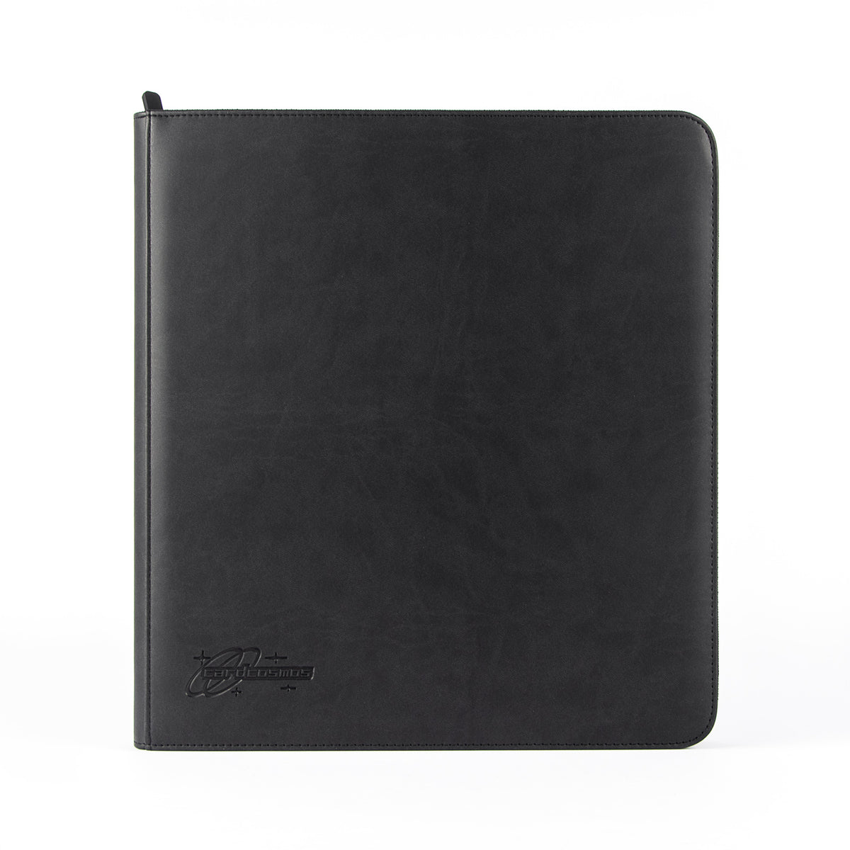 cardcosmos - 12 Pocket Zip Premium leather binder - Black