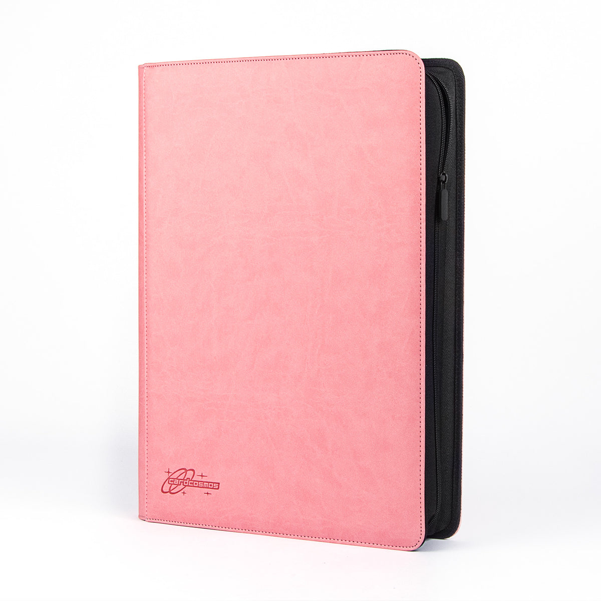 cardcosmos - 16 Pocket Zip Premium XXL leather binder - Różowy