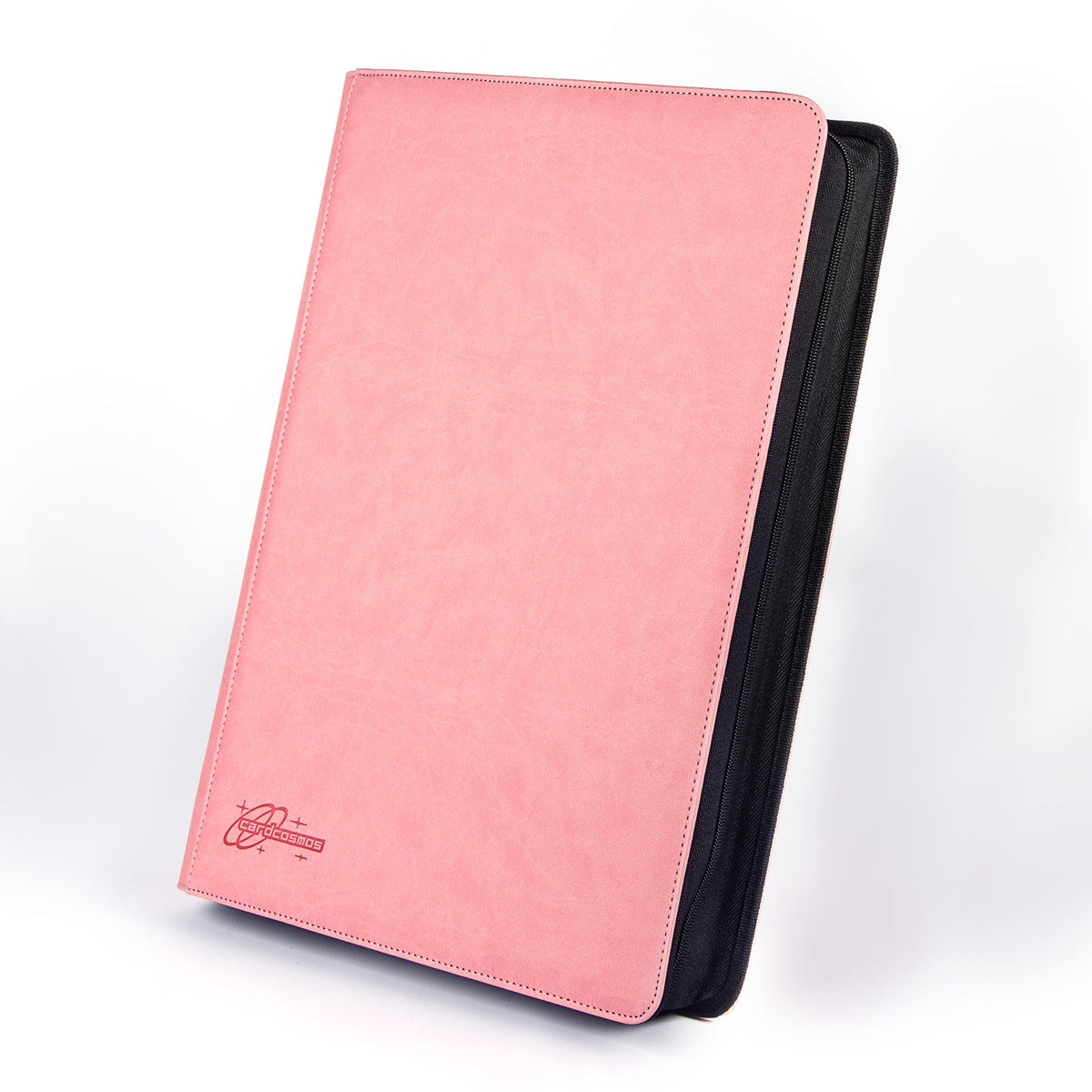 cardcosmos - 16 Pocket Zip Premium XXL leather binder - Różowy