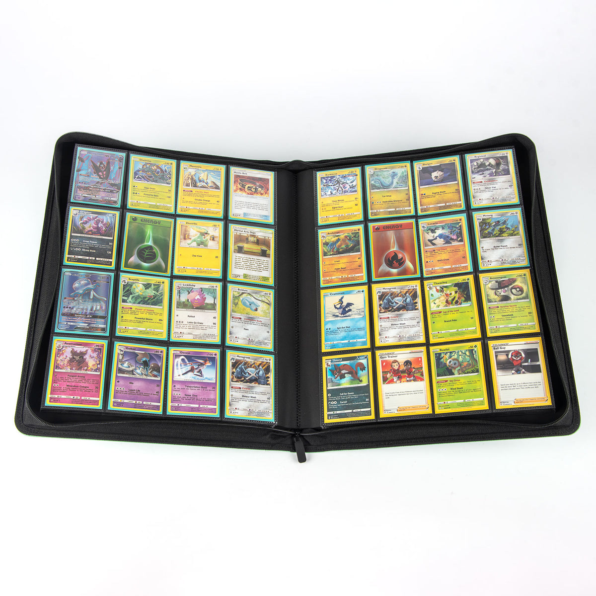 cardcosmos - 16 Pocket Zip Premium XXL leather binder - Różowy