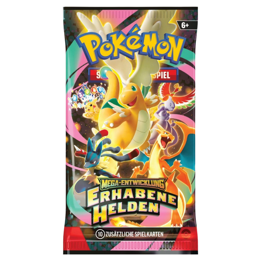 Pokémon - Mega-Entwicklung Erhabene Helden Paczka booster - Niemiecki