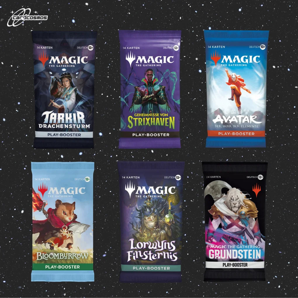 Magic: The Gathering Mystery Play Booster Set Niemiecki – 3 różne losowe Boostery