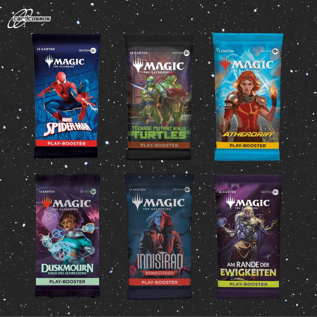 Magic: The Gathering Mystery Play Booster Set Niemiecki – 3 różne losowe Boostery