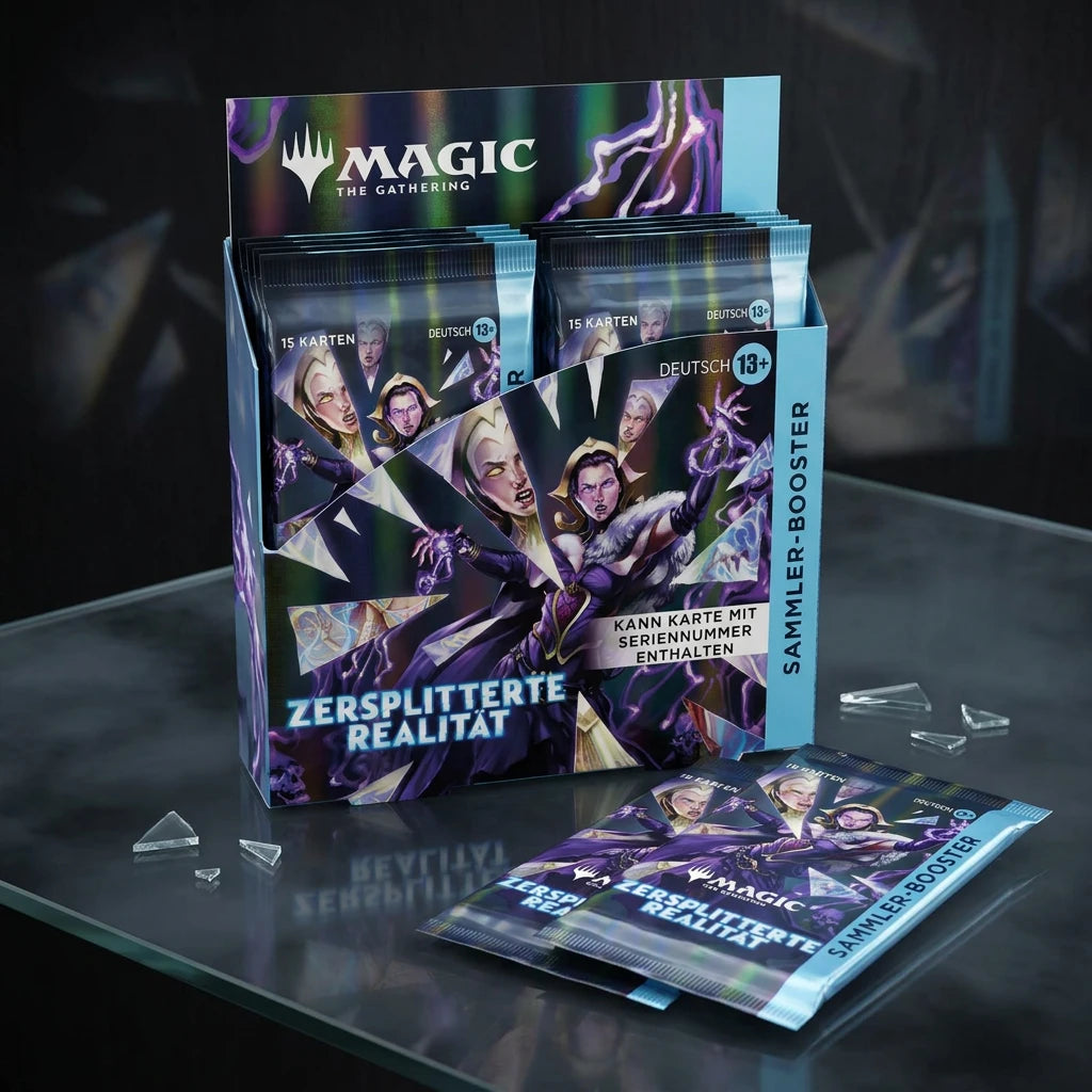 Magic: The Gathering - Zersplitterte Realität Kolekcjonerzy Display boosterów - Niemiecki