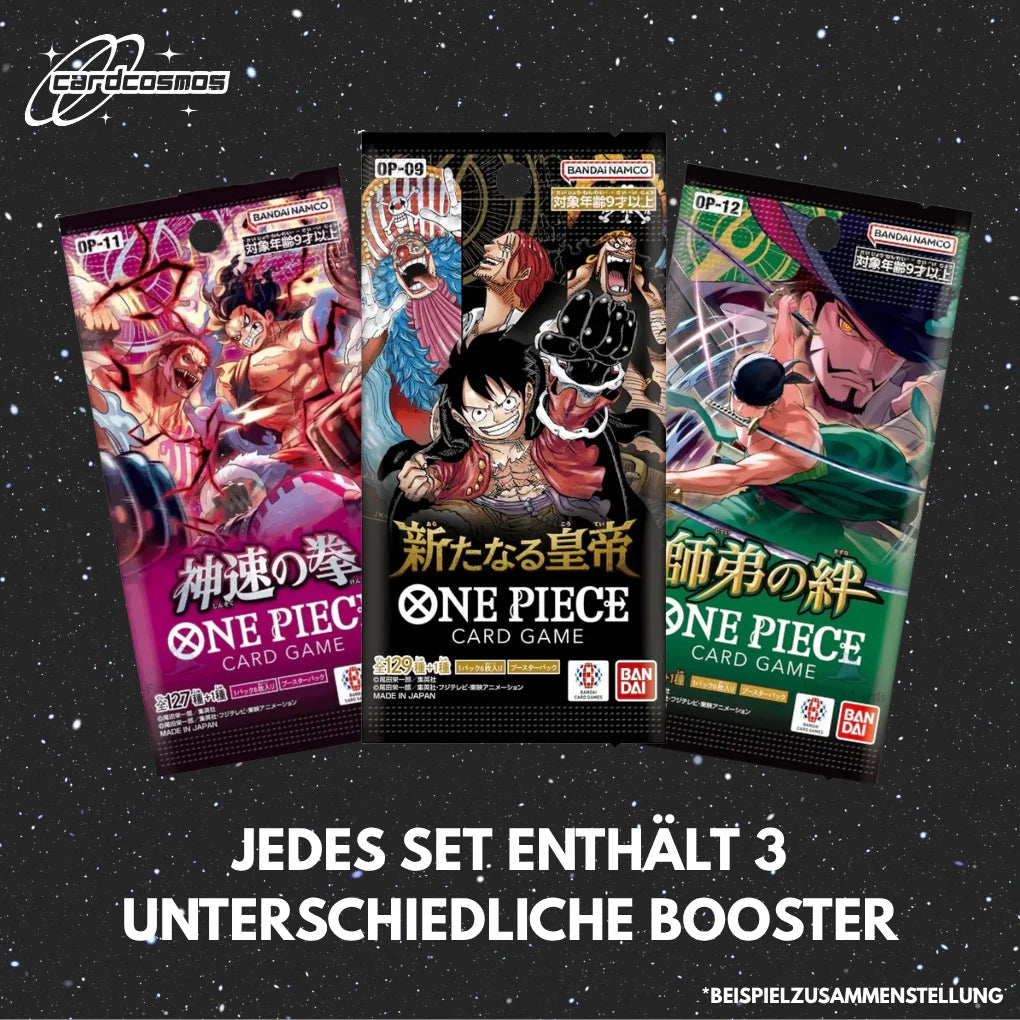 One Piece Card Game Japan Mystery Booster Set – 3 różne losowe paczki
