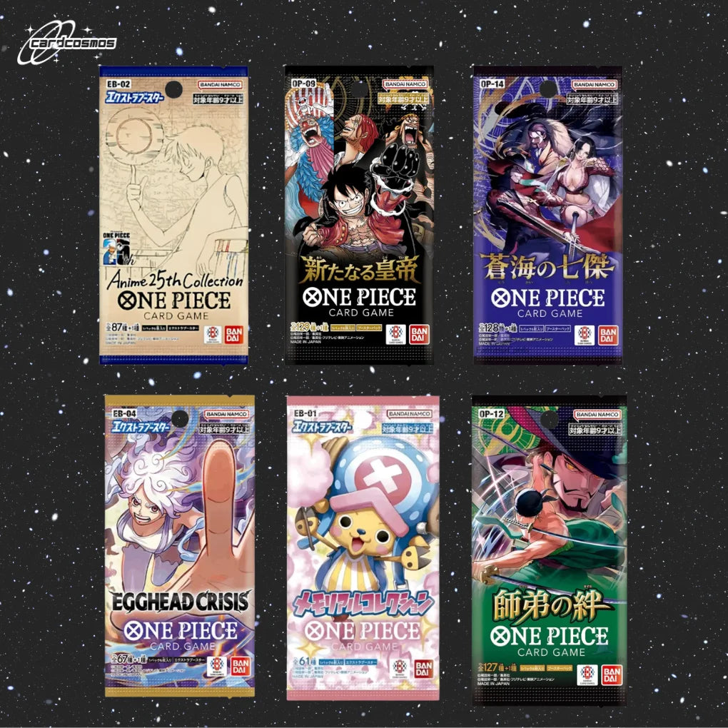 One Piece Card Game Japan Mystery Booster Set – 3 różne losowe paczki
