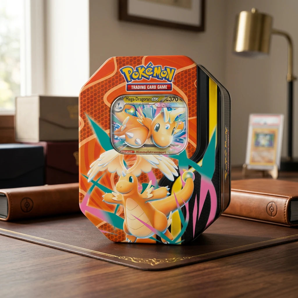 Pokémon - Mega-Entwicklung Metalowa puszka #130 Mega-Dragoran-ex - Niemiecki