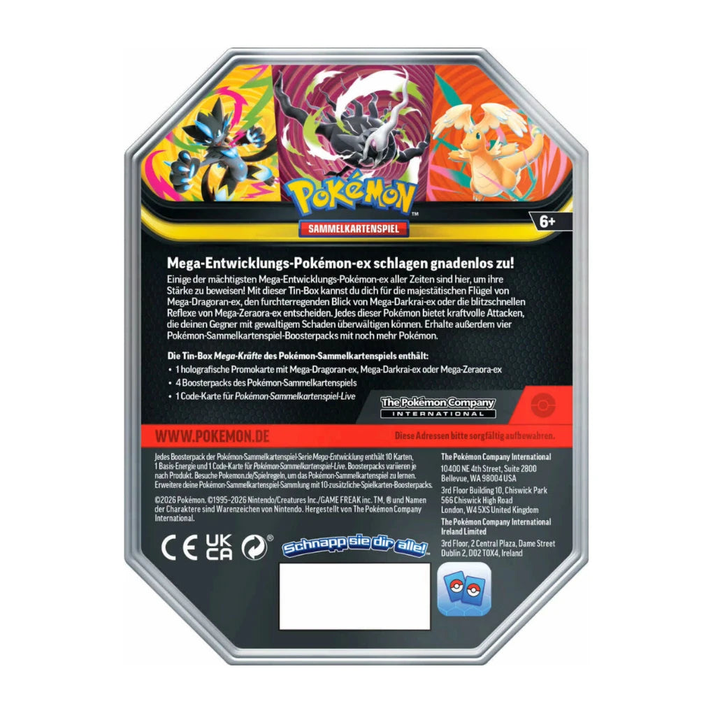 Pokémon - Mega-Entwicklung Metalowa puszka #131 Mega-Darkrai-ex - Niemiecki