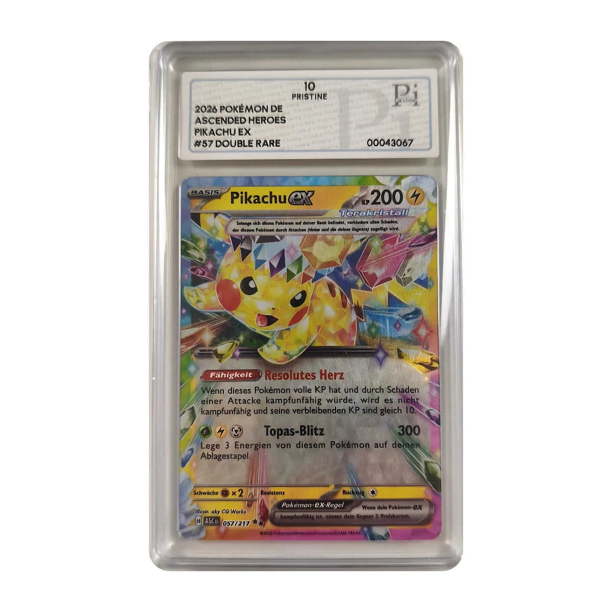 Pokémon - Pikachu ex #057 (Ascended Heroes) – PI 10 Pristine