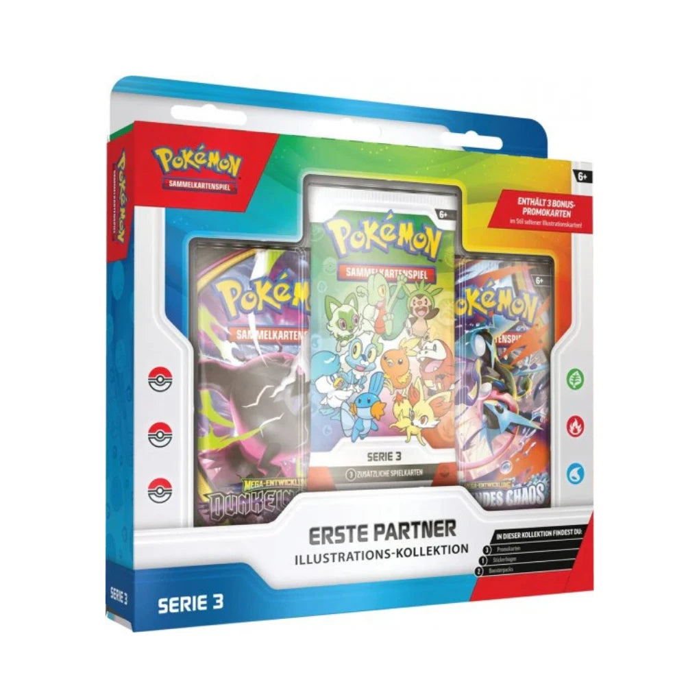 Pokémon - First Partner Illustration Collection Box Series 3 - German