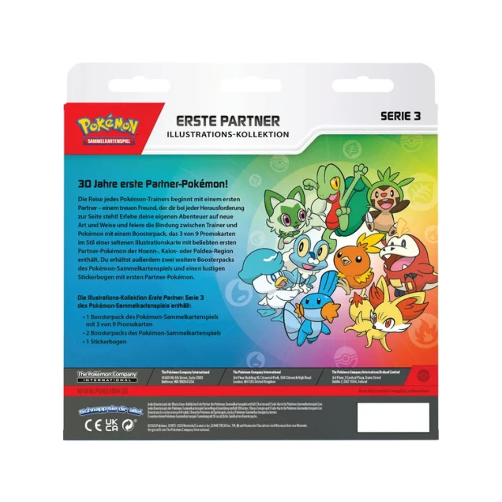 Pokémon - Erste Partner Illustration Collection box Serie 3 - Niemiecki