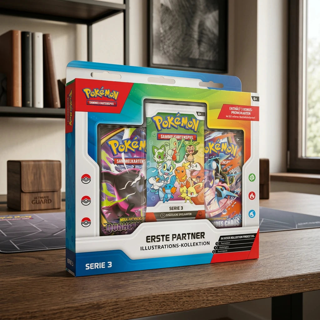 Pokémon - First Partner Illustration Collection Box Series 3 - German