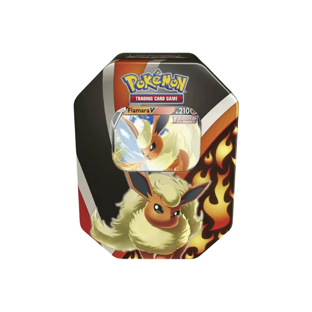 Pokémon - Evoli-Entwicklungen Flamara-V Puszka - Niemiecki