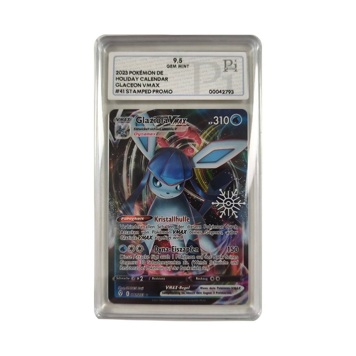Pokémon - Glaziola VMAX Stamped Promo #41 (Holiday Calendar) – PI 9.5 Gem mint