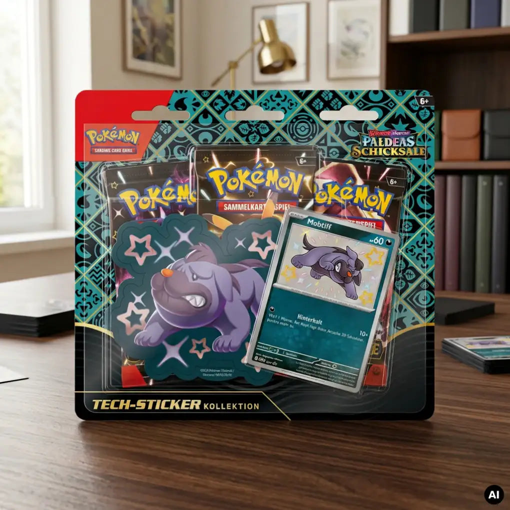 Pokémon - Paldeas Schicksale Tech-Sticker-Kollektion Mobtiff - DE