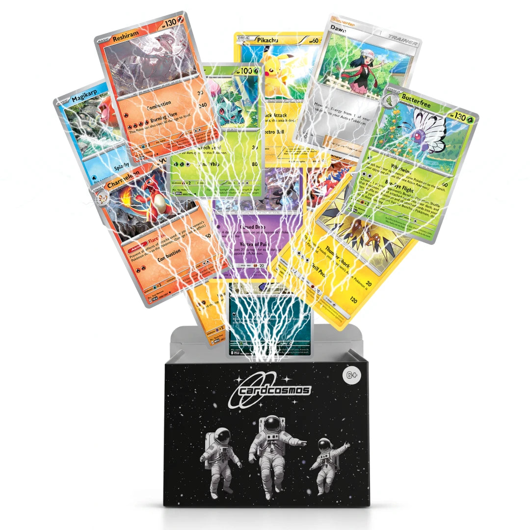 Pokémon Card Set English – 30 cards incl. 4 Holo + 100 Card Sleeves