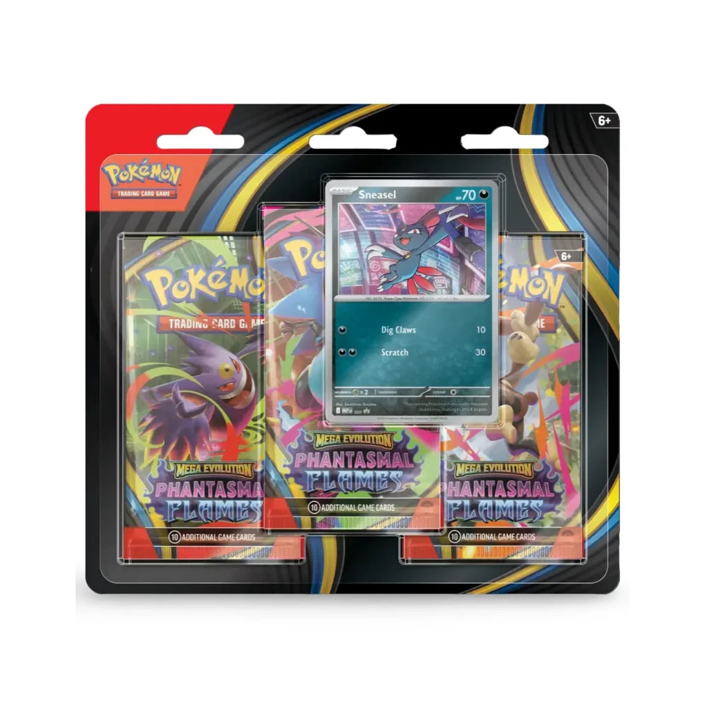 Pokémon - Phantasmal Flames 3-Pack Blister Sneasel Angielski