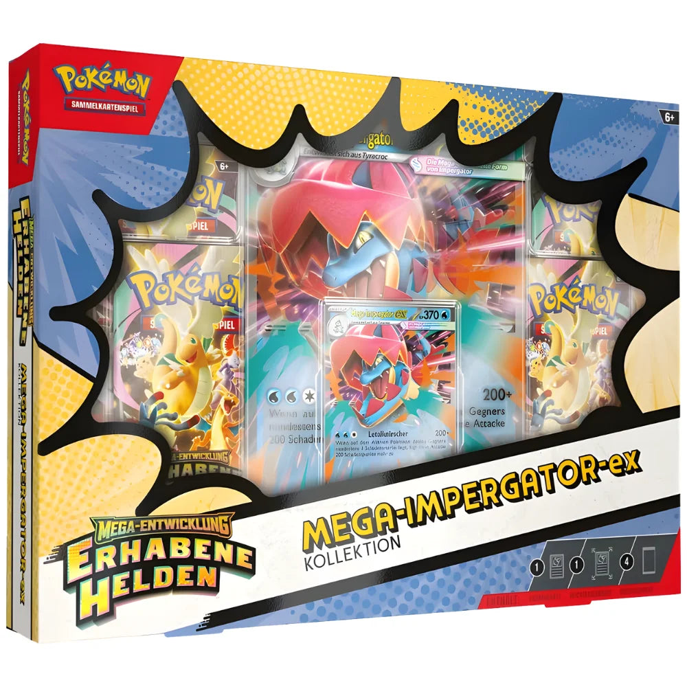 Pokémon - Mega Evolution Exalted Heroes – Mega Impergator ex Collection Box - DE