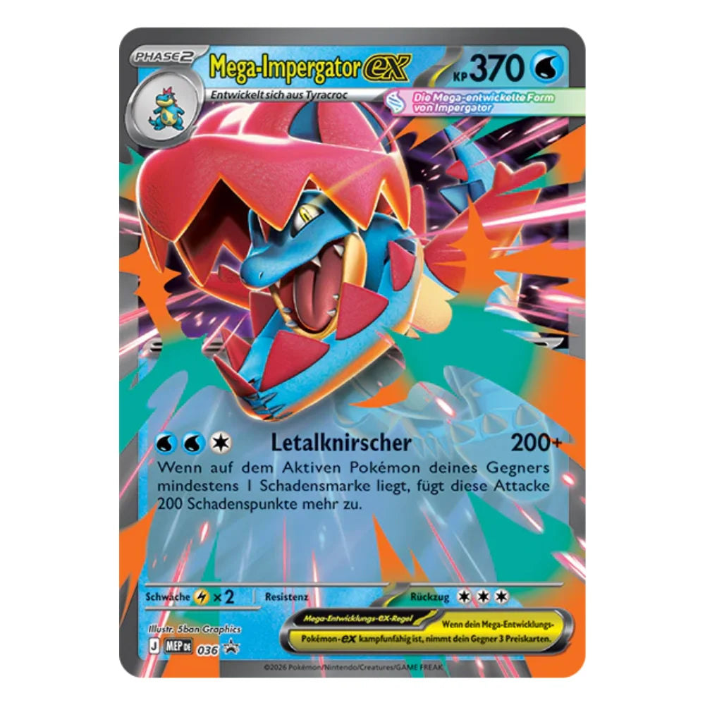 Pokémon - Mega Evolution Exalted Heroes – Mega Impergator ex Collection Box - DE