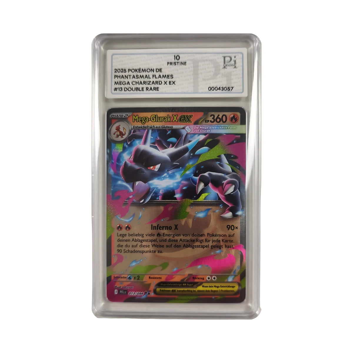 Pokémon - Mega-Charizard X ex #013/094 (Phantasmal Flames) – PI 10 Pristine