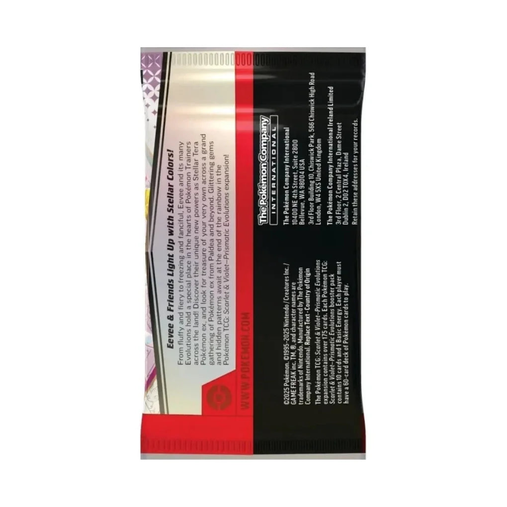 Pokémon Scarlet & Violet Prismatic Evolutions Booster - Angielski