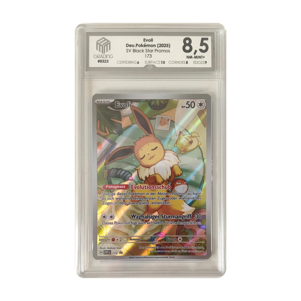 Pokémon - Evoli Promo #173 (SV Black Star Promos) – M3 Grading 8.5 NM-Mint+