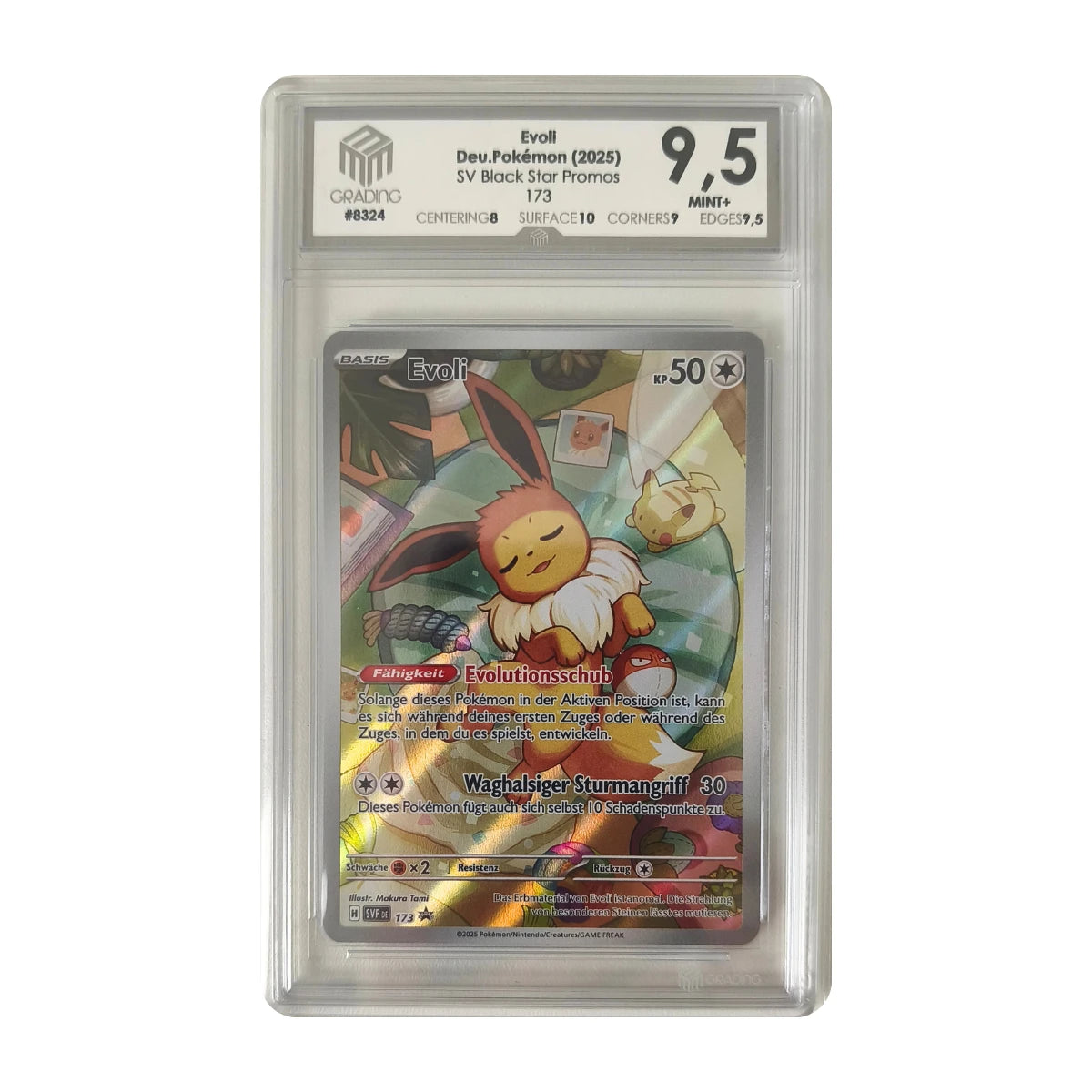 Pokémon - Eevee Promo #173 (SV Black Star Promos) – M3 Grading 9.5 Mint+