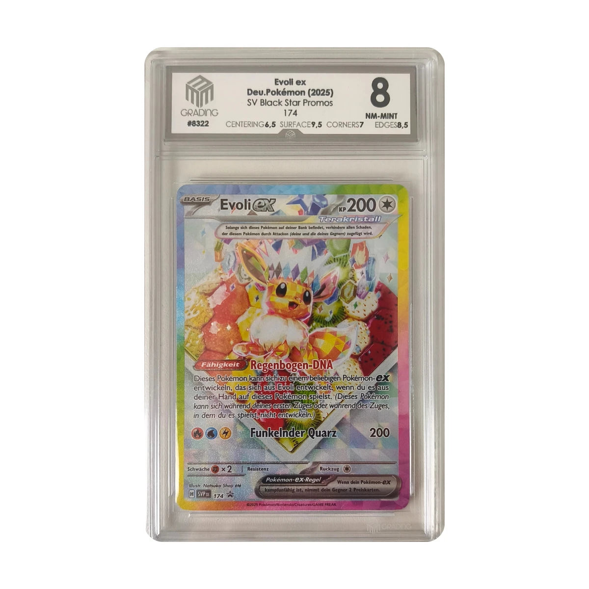 Pokémon - Eevee ex Promo #174 (SV Black Star Promos) – M3 Grading 8 NM-Mint