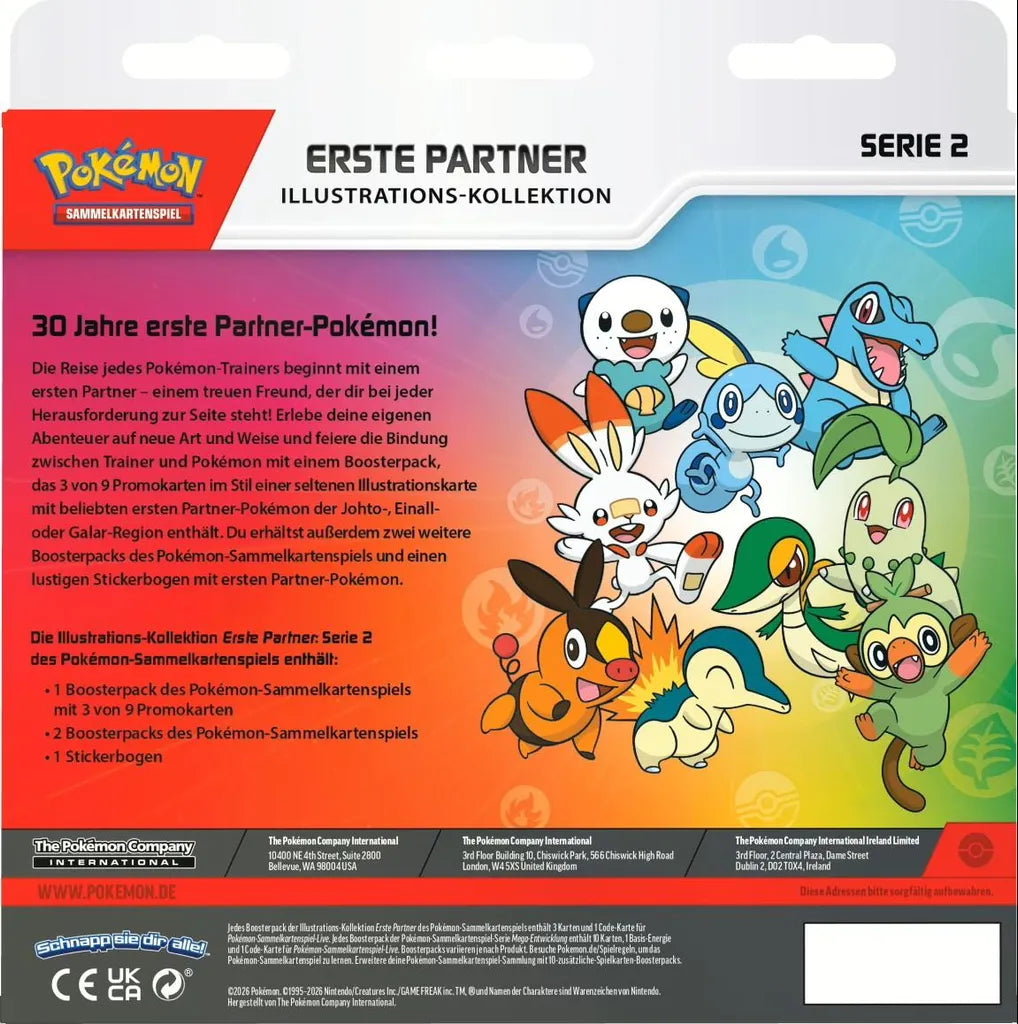 Pokémon - Erste Partner Illustration Collection box seria 2 - Niemiecki