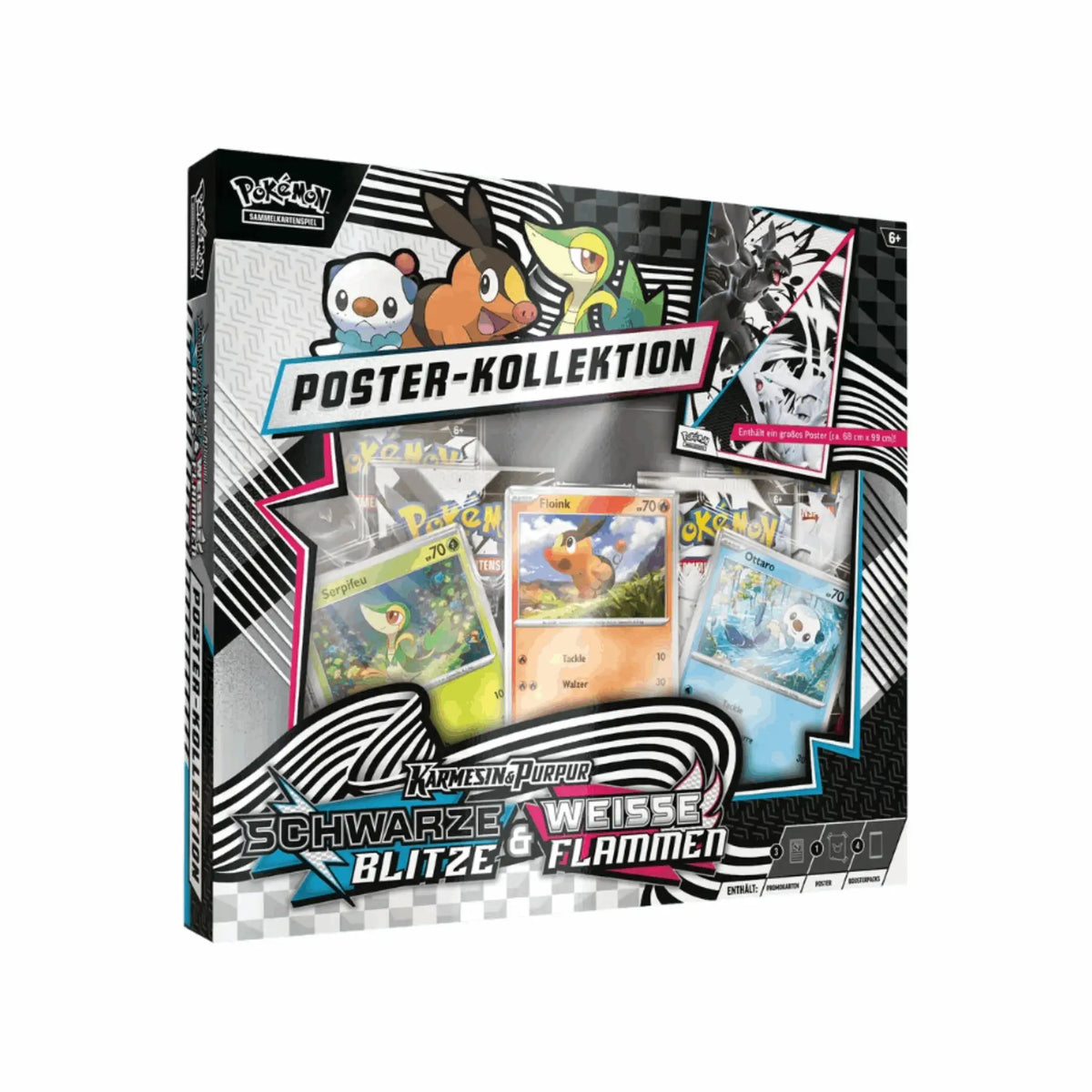 Pokémon - Karmesin & Purpur: Schwarze Blitze & Weiße Flammen Poster-Kollektion - DE