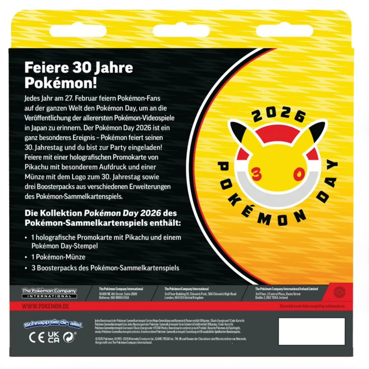 Pokémon - Pokemon Day 2026 Kollektion - DE