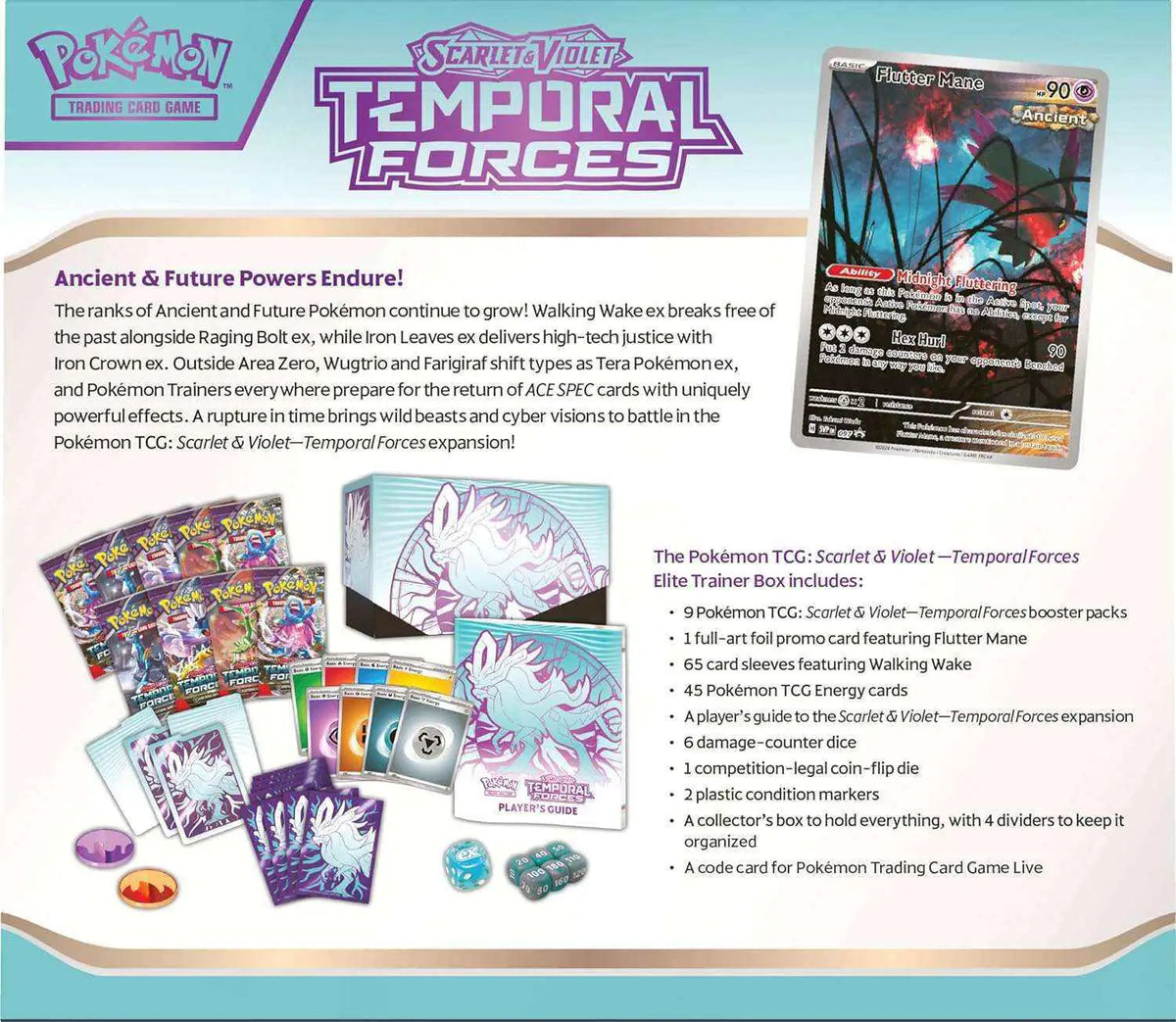 Pokémon - Scarlet & Violet: Temporal Forces Walking Wake Elite Trainer Box - EN