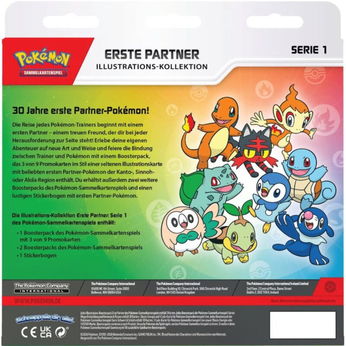 Pokémon - First Partner Illustration Collection Box Series 1 - EN