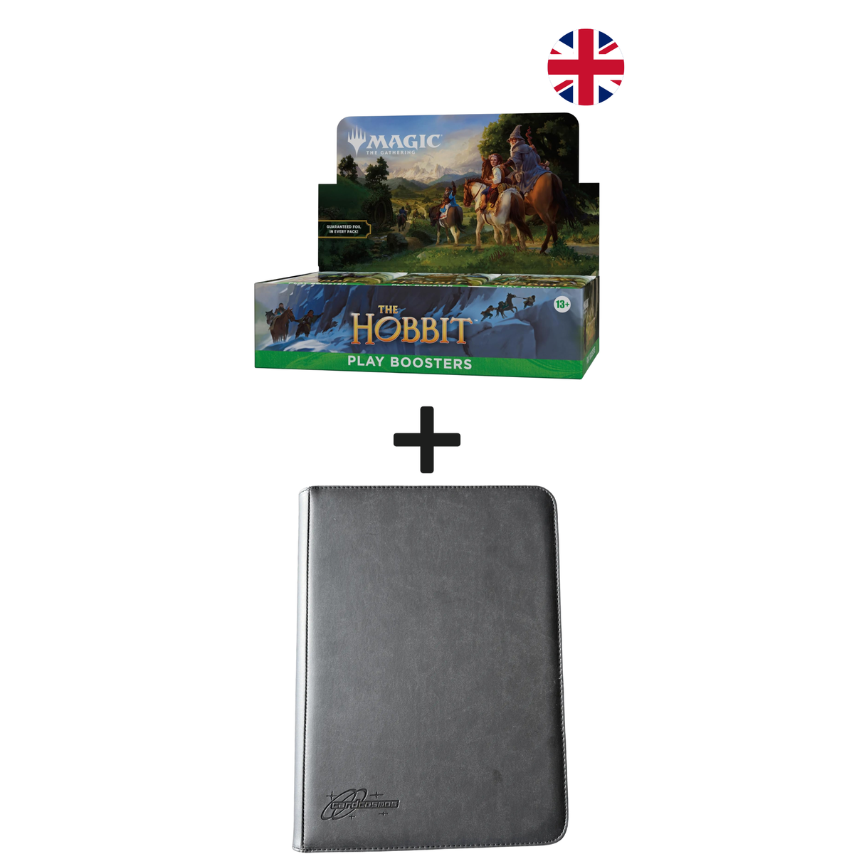 MTG The Hobbit Play booster box Angielski + Premium binder Czarny Bundle