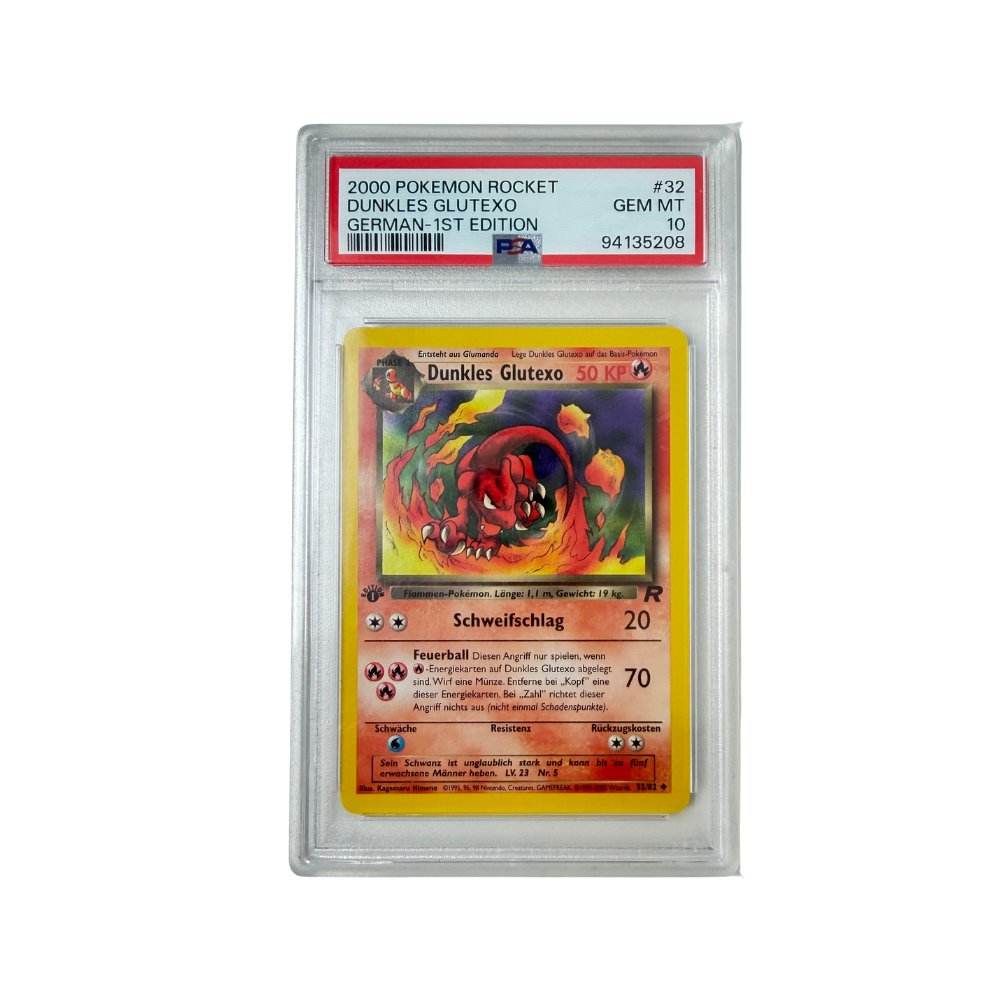 Pokémon - Dunkles Glutexo #32/82 (Team Rocket 1st Edition) – PSA 10 Gem mint