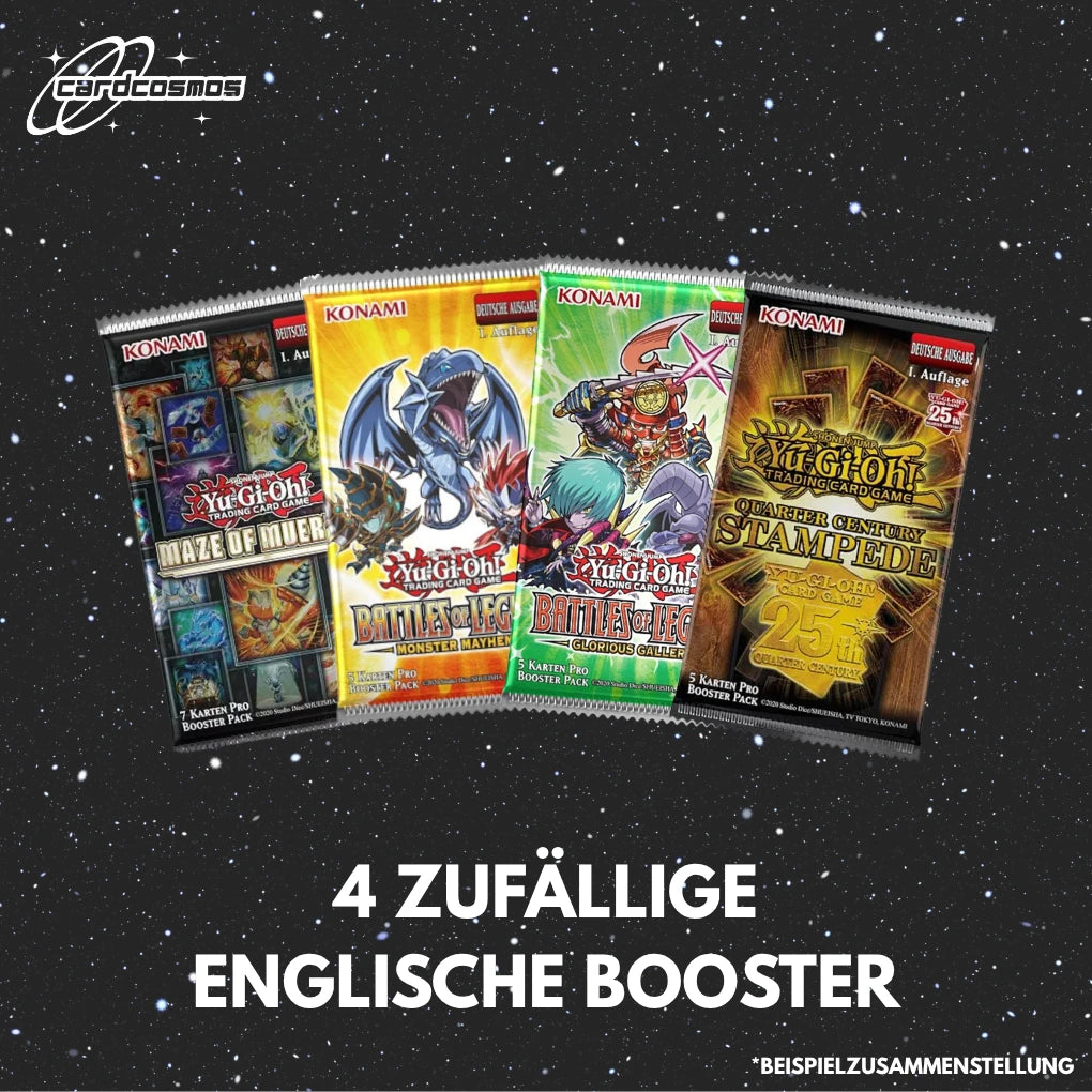 Yu-Gi-Oh! Mystery Booster Set Niemiecki – 4 różne losowe Booster