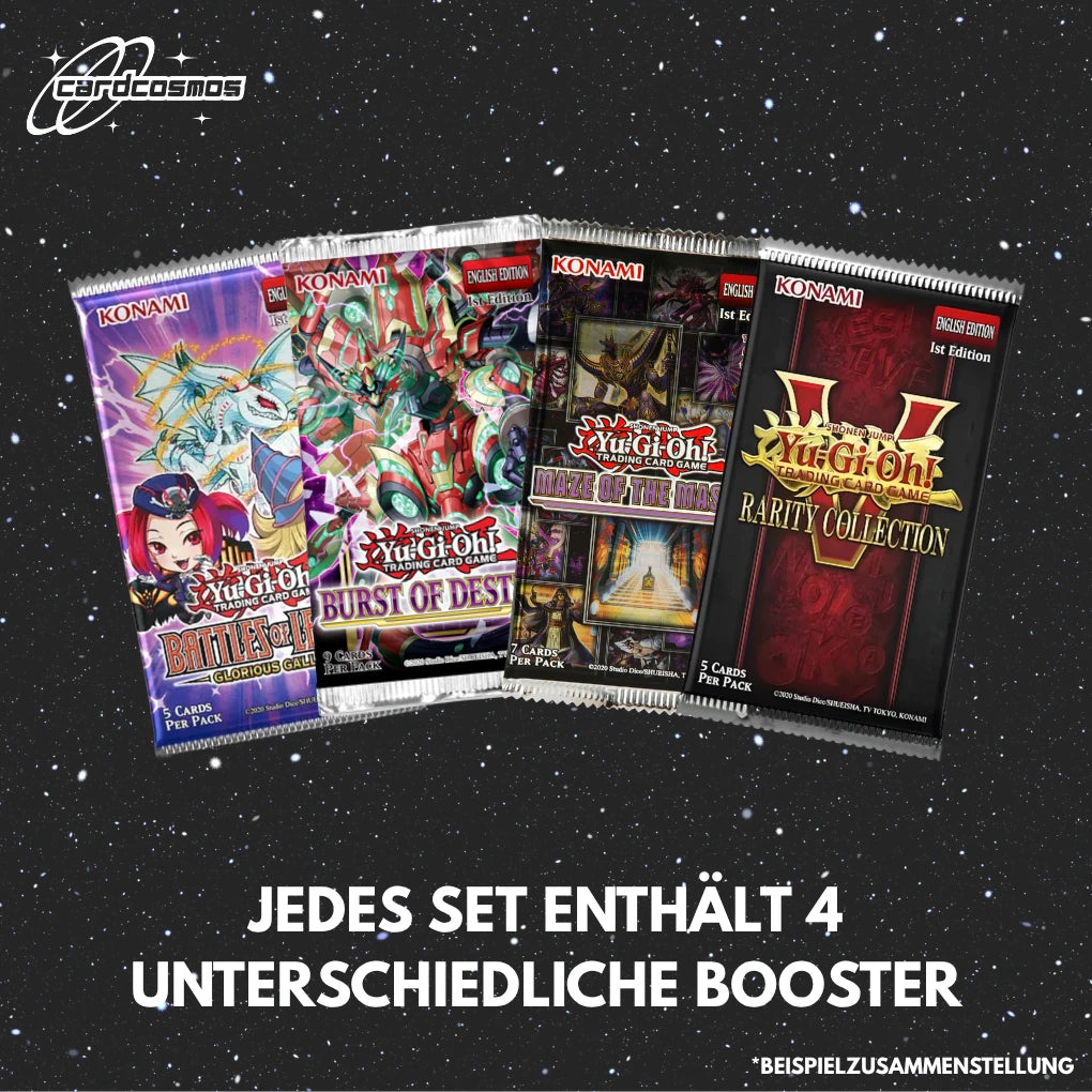 Yu-Gi-Oh! Mystery Booster Set Angielski – 4 różne losowe Booster