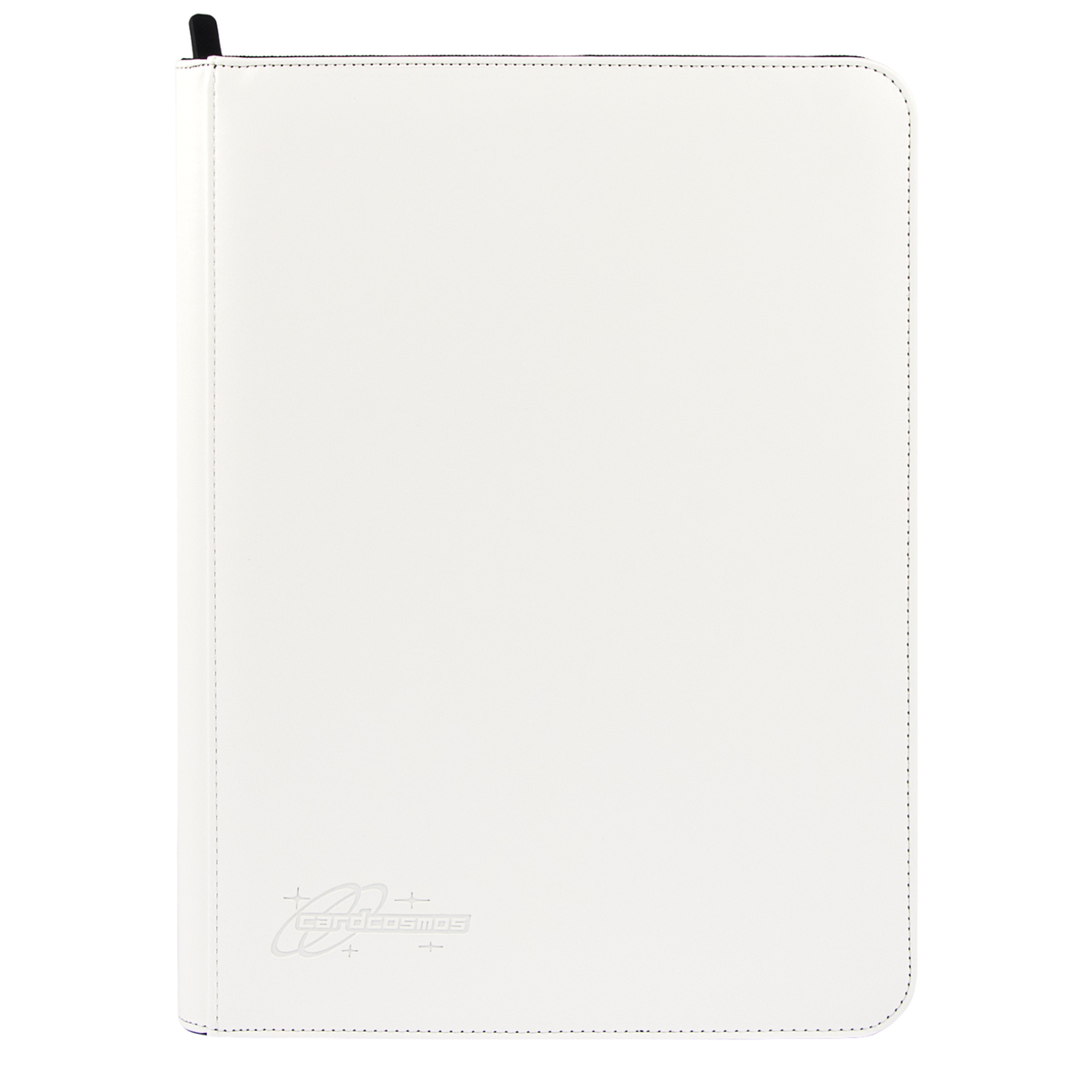 cardcosmos - 9 Pocket Zip Premium leather binder - Biały