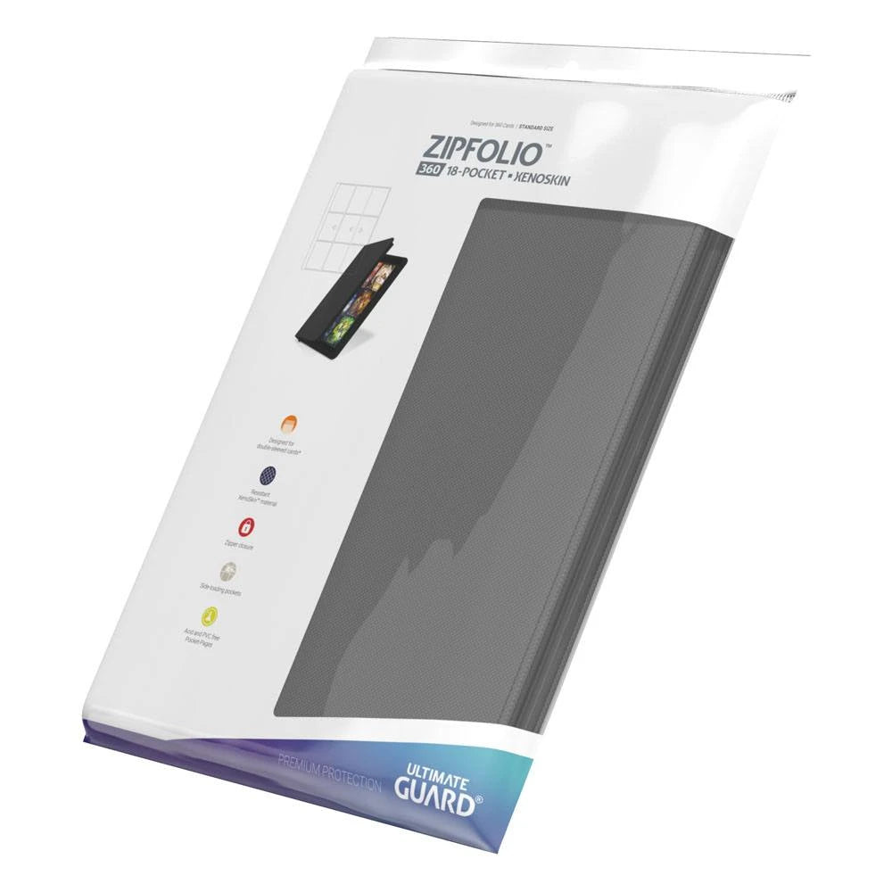 Ultimate Guard Zipfolio 360 18-Pocket Xenoskin Szary